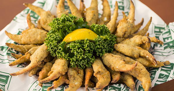 Fried Blue Crab Claws is a fan favorite.