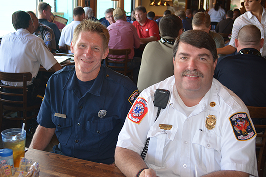 2 men at First Responders Never Forget Lunch