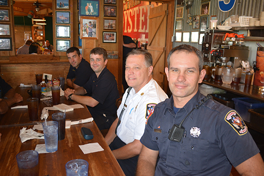 people enjoying First Responders Never Forget Lunch