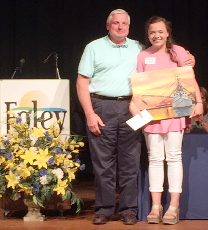 Madeline Laurendine, 2016 Scholarship Winner & Joe Roszkowski