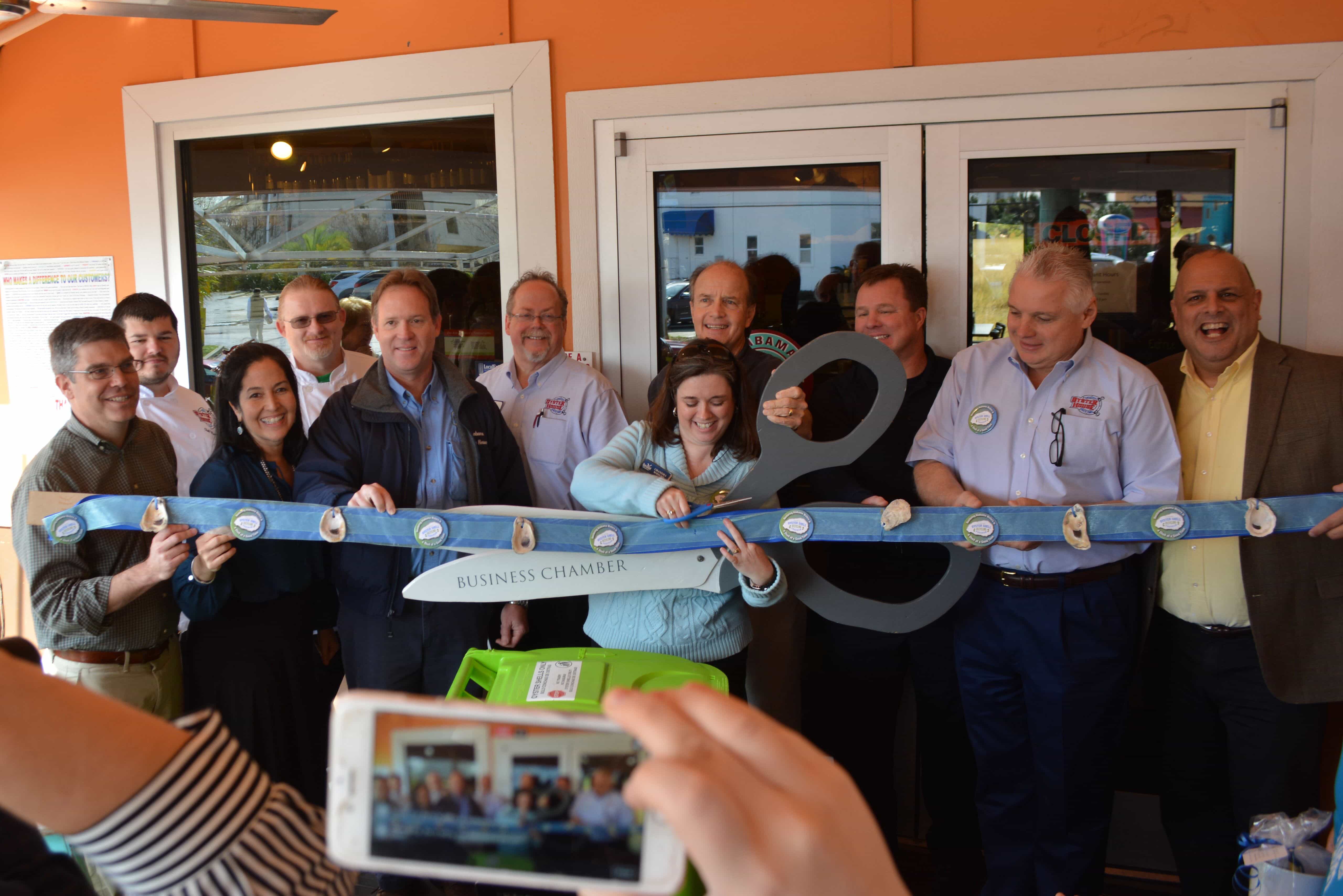 Gulf Shores Original Oyster House Recycling Ribbon Cutting Photo