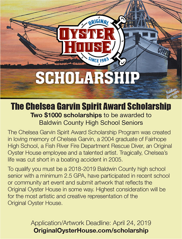 Original Oyster House Scholarships poster