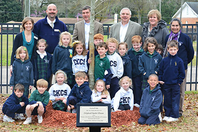 Nutall Oak Tree Ceremony planted in honor of The Original Oyster House, 2013 Chamber Environmental Award Winner