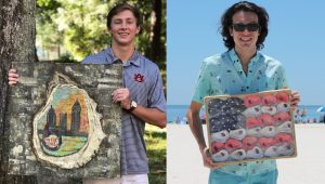 Pictured from left are 2020 Chelsea Garvin Scholarship winners William Thomas Murphy of Bayside Academy and Braswell McMeans of Gulf Shores high school.
