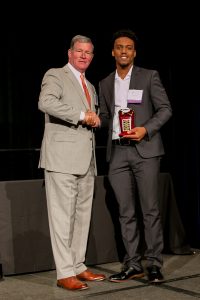 ARHA Chairman Bob Omainsky, and Rufus Young, recipient of the Spirit Award