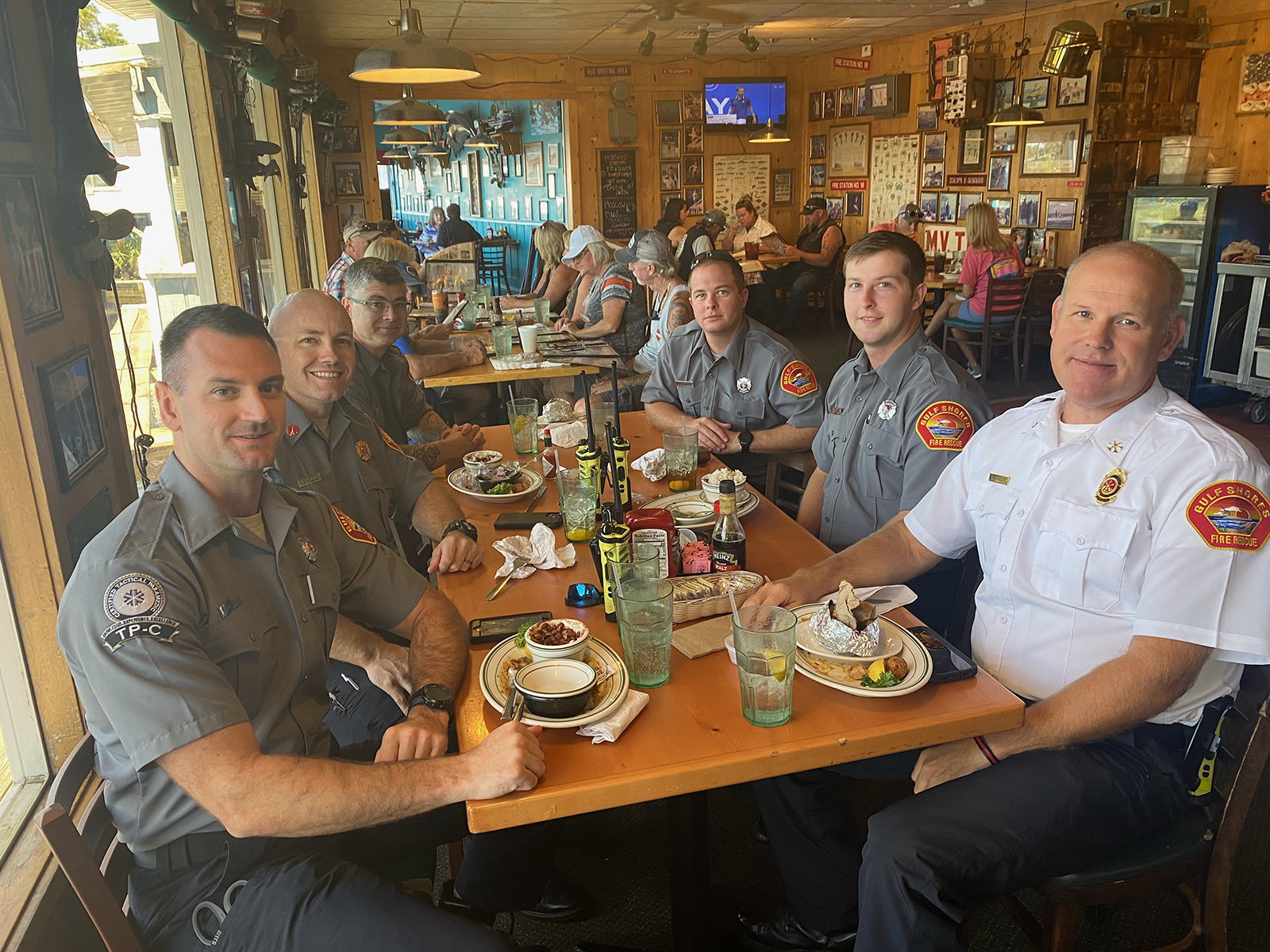 2021 Never Forget Lunch group of first responders in Gulf Shores