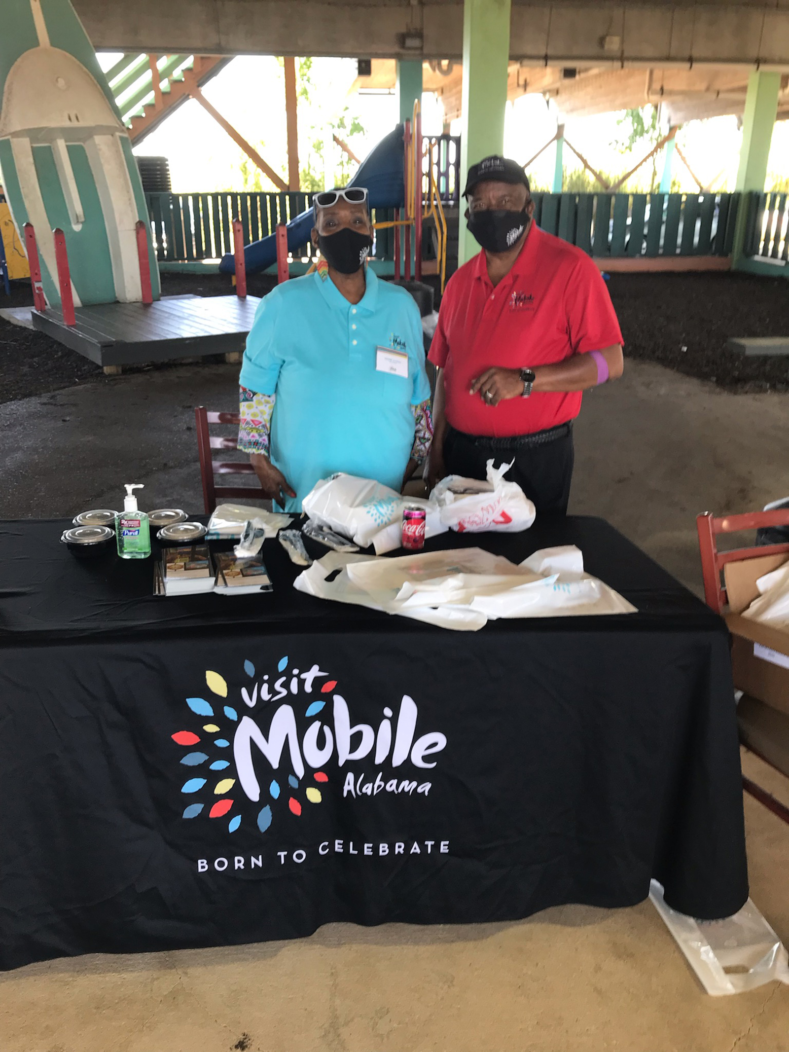 2021 Never Forget Lunch Visit Mobile's Walter Calhoun and Volunteer