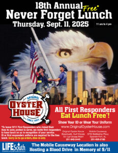 18th Annual Never Forget Lunch is Thurs. Sept 11, 2025
